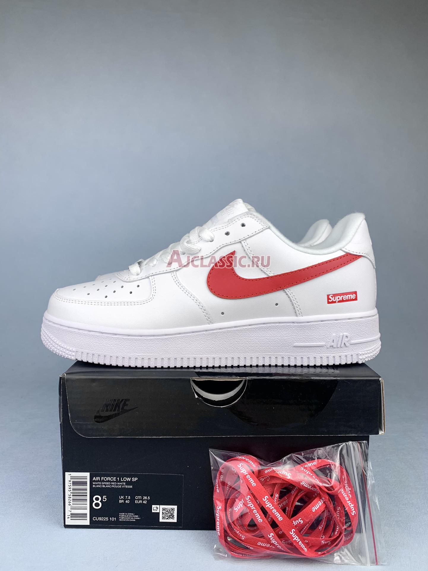 New Supreme x Nike Air Force 1 Low "Box Logo - Speed Red" Shanghai Exclusive CU9225-101-2 Shoes