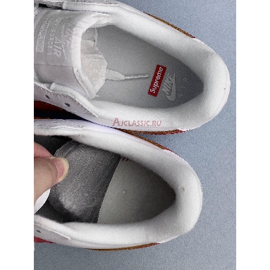 Supreme x Nike Air Force 1 Low Box Logo - Speed Red Shanghai Exclusive CU9225-101-2 White/Speed Red/White Mens Womens Shoes