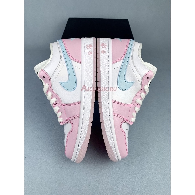 Air Jordan 1 Low SE Paw Print Pink Foam HM3706-141 White/White/Pink Foam/Glacier Blue Replicas Shoes