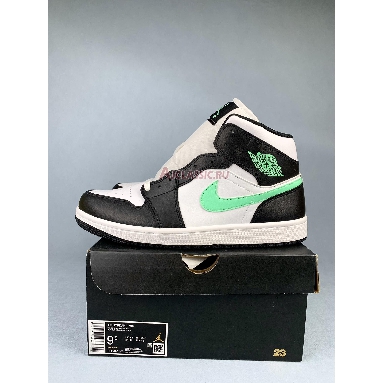 Air Jordan 1 Mid Green Glow DQ8426-103 White/Black/Green Glow Mens Womens Shoes