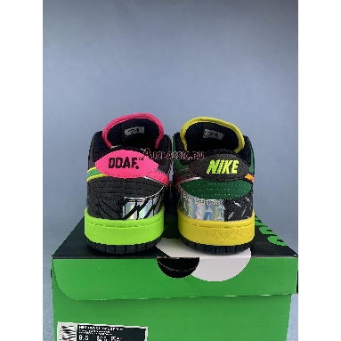 Nike Dunk Low What the Duck Home University of Oregon PE HV1454-001-2 Black/Apple Green/Vivid Pink/Volt Mens Womens Shoes