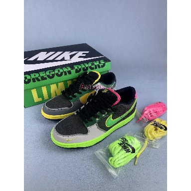 Nike Dunk Low What the Duck Home University of Oregon PE HV1454-001-2 Black/Apple Green/Vivid Pink/Volt Mens Womens Shoes