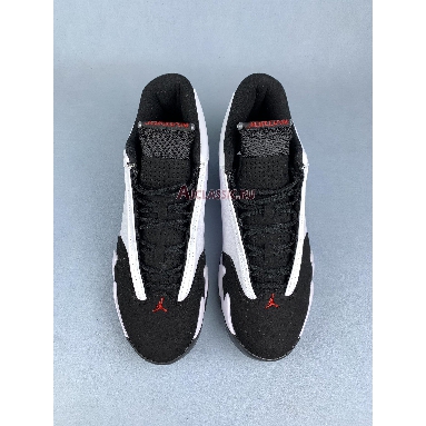 Air Jordan 14 Black Toe 487471-160 White/Black-Varsity Red-Metallic Silver Replicas Shoes