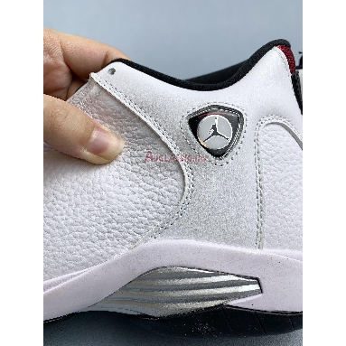 Air Jordan 14 Black Toe 487471-160 White/Black-Varsity Red-Metallic Silver Replicas Shoes