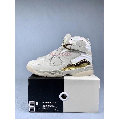 Air Jordan 8 Retro Championship Trophy 832821-030 Light Bone/Metallic Gold-White Replicas Shoes