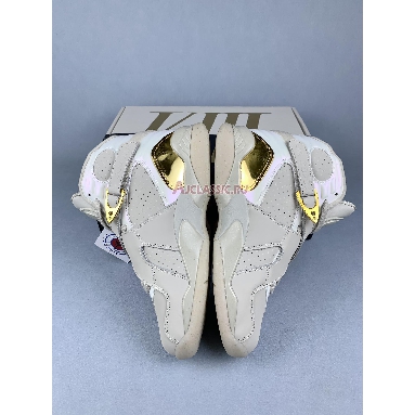 Air Jordan 8 Retro Championship Trophy 832821-030 Light Bone/Metallic Gold-White Replicas Shoes