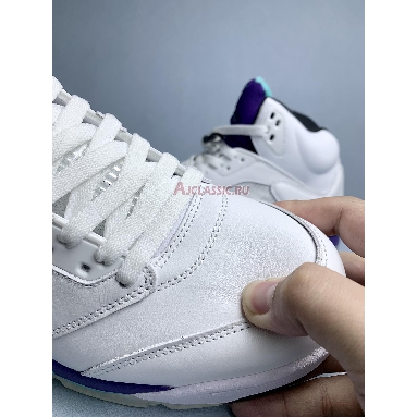 Air Jordan 5 Retro Grape 2013 136027-108 White/New Emerald-Grp Ice-Blk Replicas Shoes