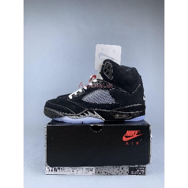 Air Jordan 5 Retro OG Metallic Reimagined HF3975-001 Black/White/Metallic Silver/Fire Red Replicas Shoes