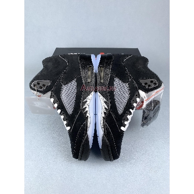 Air Jordan 5 Retro OG Metallic Reimagined HF3975-001 Black/White/Metallic Silver/Fire Red Replicas Shoes