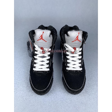 Air Jordan 5 Retro OG Metallic Reimagined HF3975-001 Black/White/Metallic Silver/Fire Red Replicas Shoes