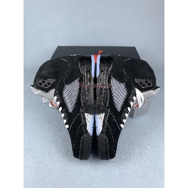 Air Jordan 5 Retro OG Metallic Reimagined HF3975-001 Black/White/Metallic Silver/Fire Red Replicas Shoes