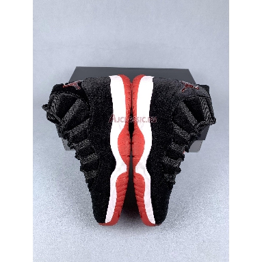 Air Jordan 11 Retro Bred Velvet DB5457-061 Black/Gym Red/White Replicas Shoes