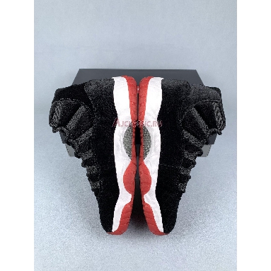 Air Jordan 11 Retro Bred Velvet DB5457-061 Black/Gym Red/White Replicas Shoes