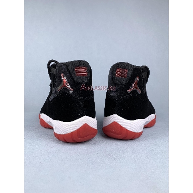 Air Jordan 11 Retro Bred Velvet DB5457-061 Black/Gym Red/White Mens Womens Shoes