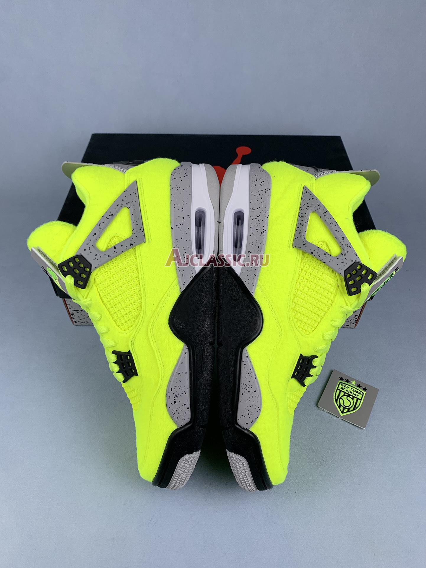 New Tagz x Air Jordan 4 Retro "Plush Fluorescent Yellow" DV6773-700 Shoes