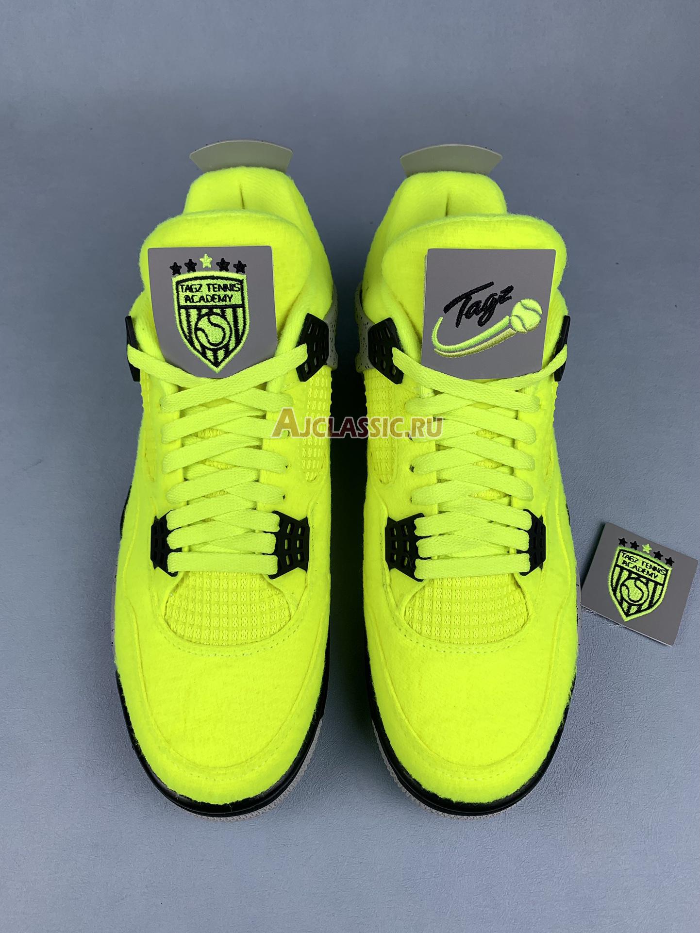 New Tagz x Air Jordan 4 Retro "Plush Fluorescent Yellow" DV6773-700 Shoes