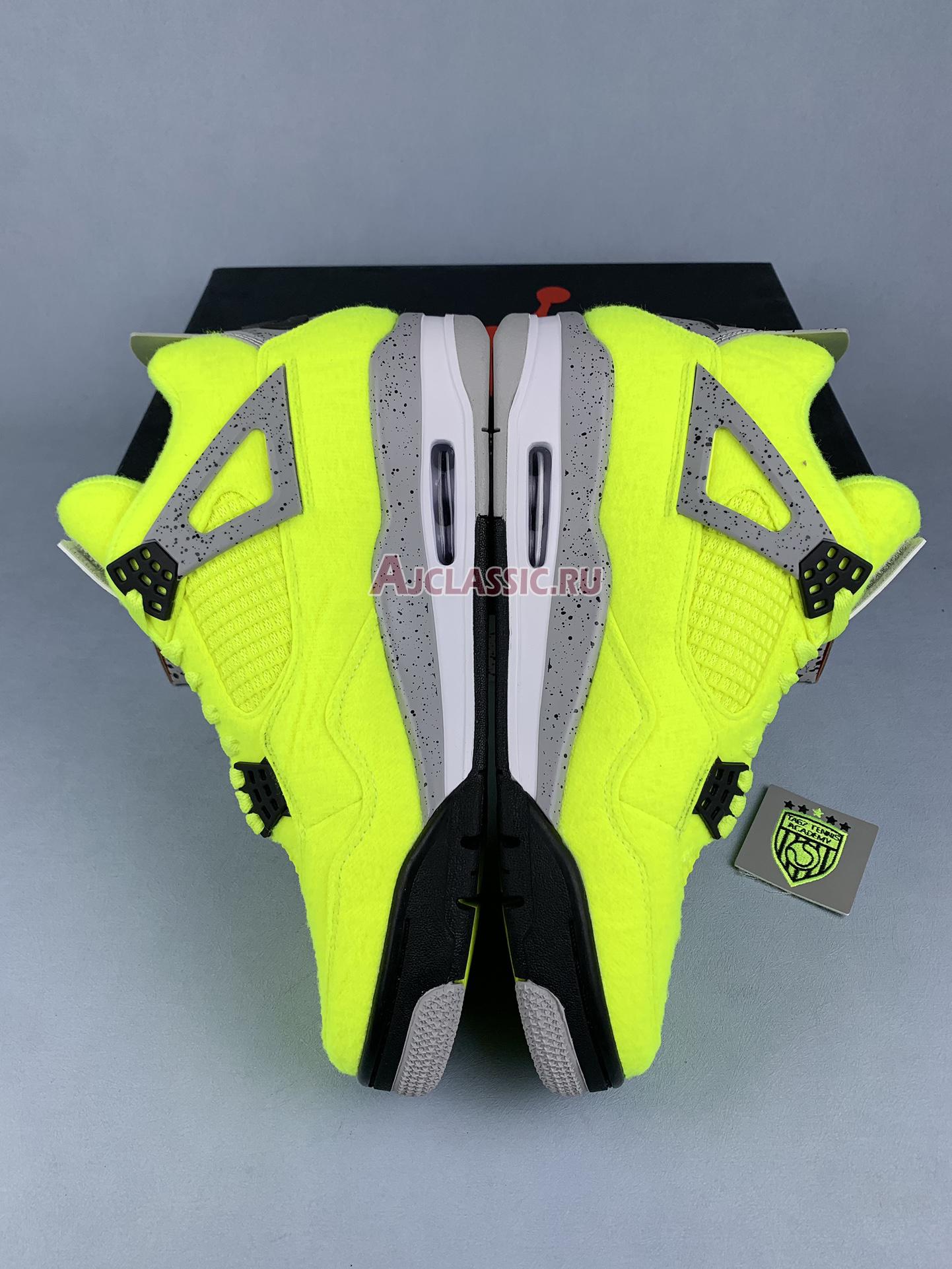 New Tagz x Air Jordan 4 Retro "Plush Fluorescent Yellow" DV6773-700 Shoes