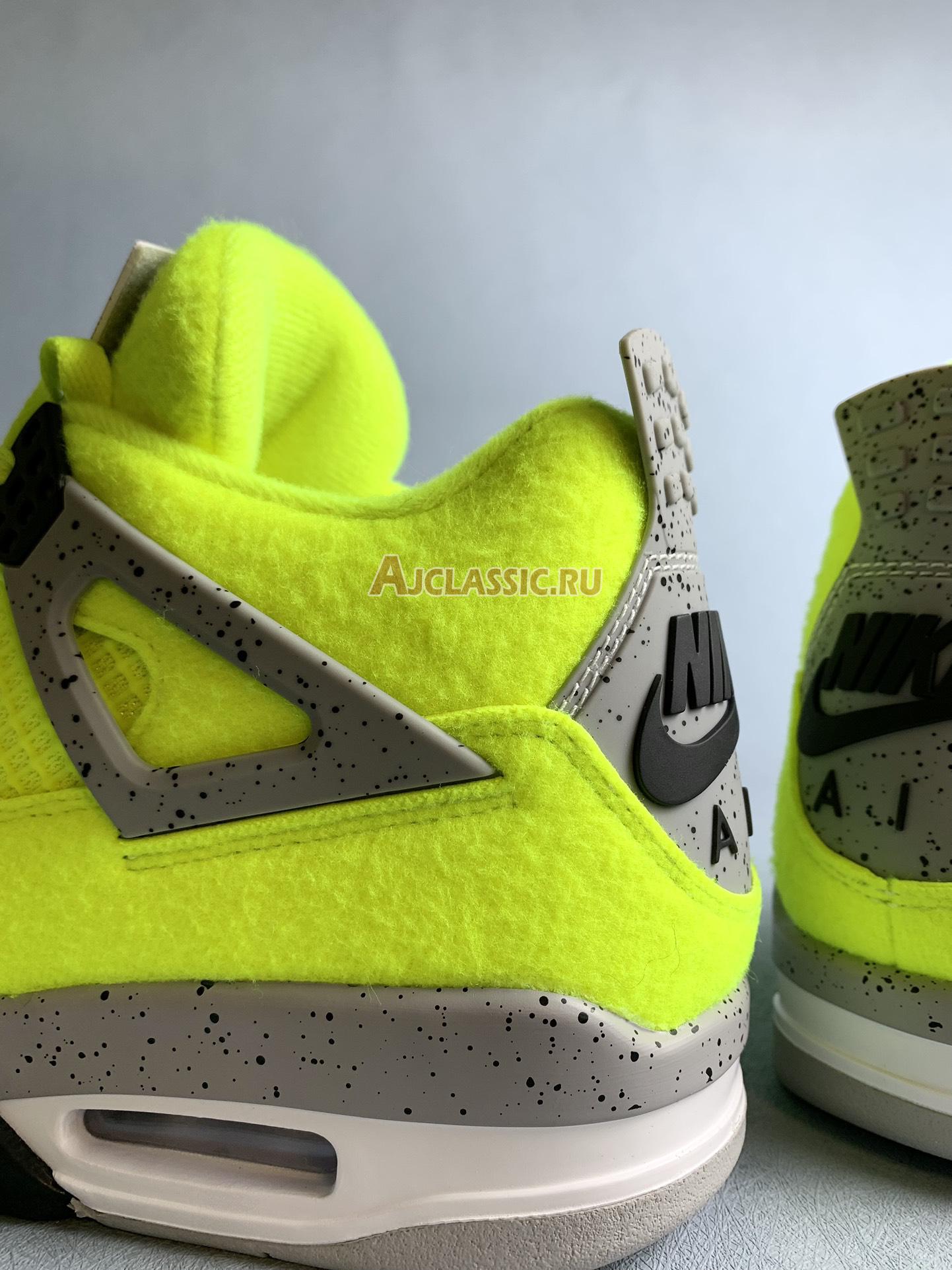 New Tagz x Air Jordan 4 Retro "Plush Fluorescent Yellow" DV6773-700 Shoes