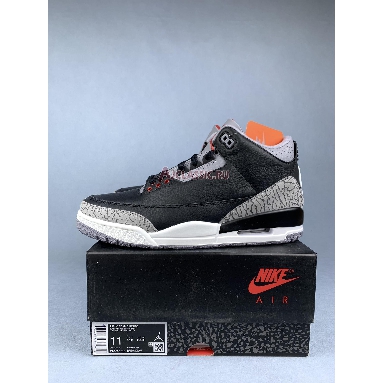 Air Jordan 3 Retro OG Black Cement 2024 DN3707-010 Black/Fire Red/Cement Grey/Sail Mens Womens Shoes