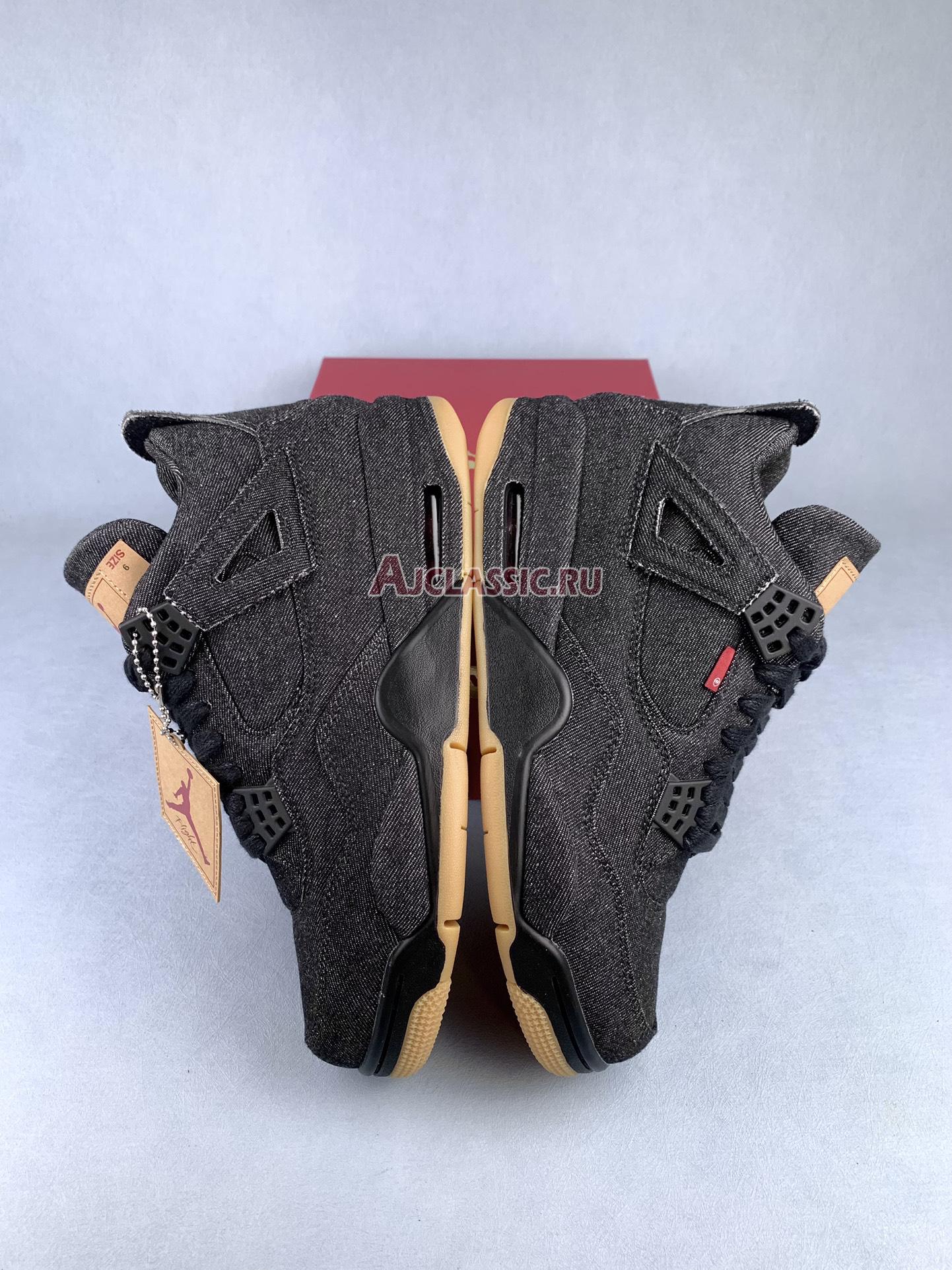 New Levis x Air Jordan 4 Retro "Black Denim" AO2571-001-2 Shoes