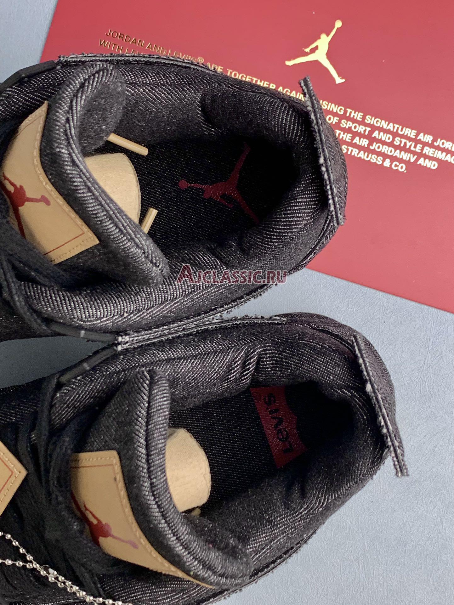 Levis x Air Jordan 4 Retro "Black Denim" AO2571-001-2