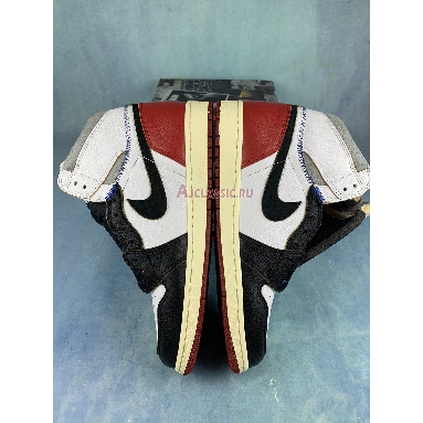 Union LA x Air Jordan 1 Retro High NRG Black Toe BV1300-106-3 White/Black/Varsity Red/Wolf Grey Mens Womens Shoes