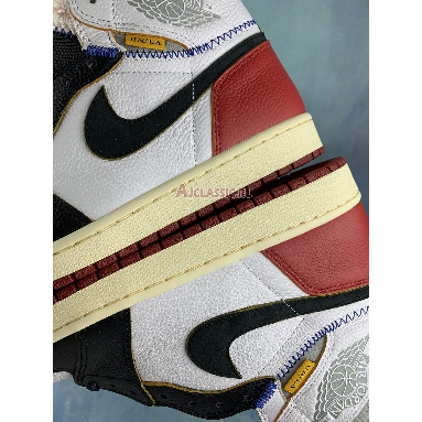 Union LA x Air Jordan 1 Retro High NRG Black Toe BV1300-106-3 White/Black/Varsity Red/Wolf Grey Mens Womens Shoes