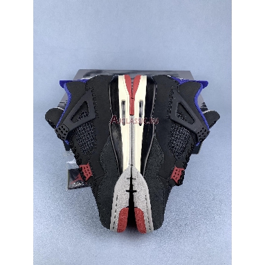 Air Jordan 4 Retro Rare Air FV5029-003 Black/Fire Red/Deep Royal Blue/Dark Smoke Grey/Tech Grey Mens Womens Shoes