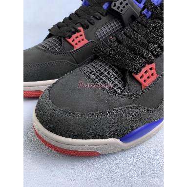 Air Jordan 4 Retro Rare Air FV5029-003 Black/Fire Red/Deep Royal Blue/Dark Smoke Grey/Tech Grey Mens Womens Shoes