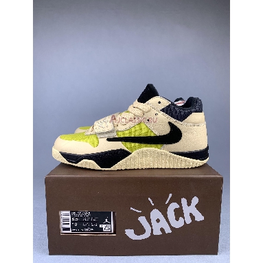 Travis Scott x Jordan Jumpman Jack TR Bright Cactus FZ8117-102 Muslin/Black-Bright Cactus Mens Womens Shoes