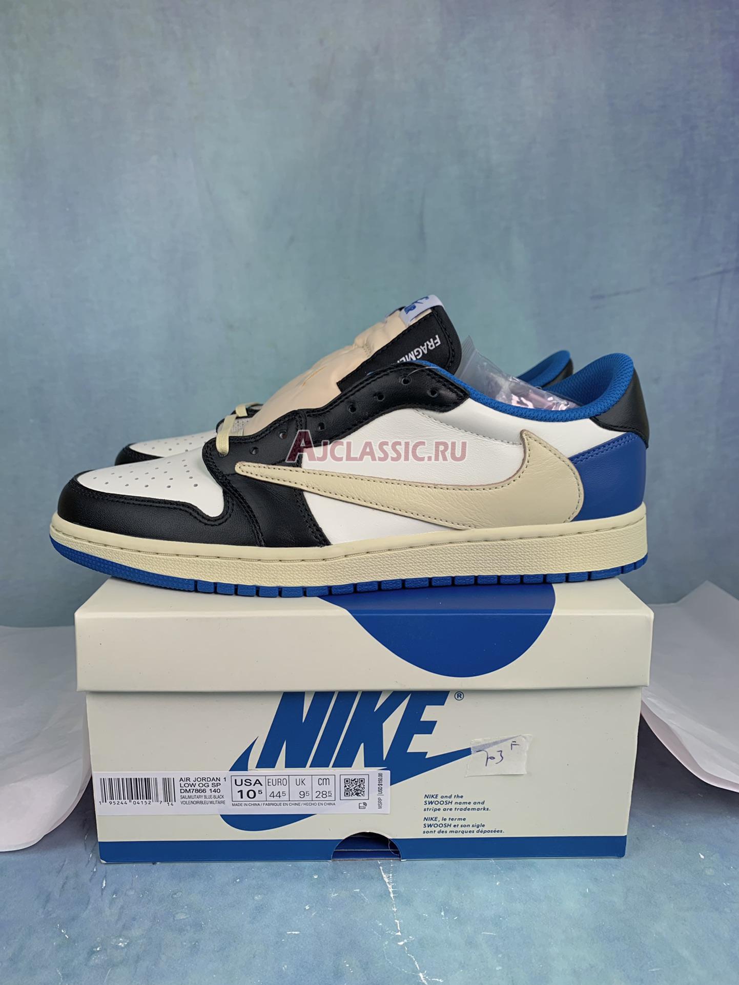 New Travis Scott x Fragment Design x Air Jordan 1 Low OG "Military Blue" DM7866-140 Shoes