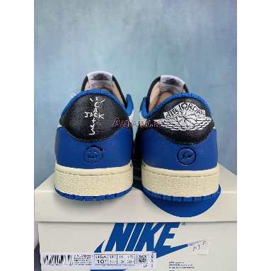 Travis Scott x Fragment Design x Air Jordan 1 Low OG Military Blue DM7866-140 Sail/Military Blue/Black Replicas Shoes