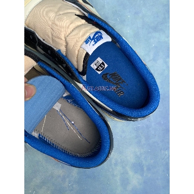 Travis Scott x Fragment Design x Air Jordan 1 Low OG Military Blue DM7866-140 Sail/Military Blue/Black Replicas Shoes