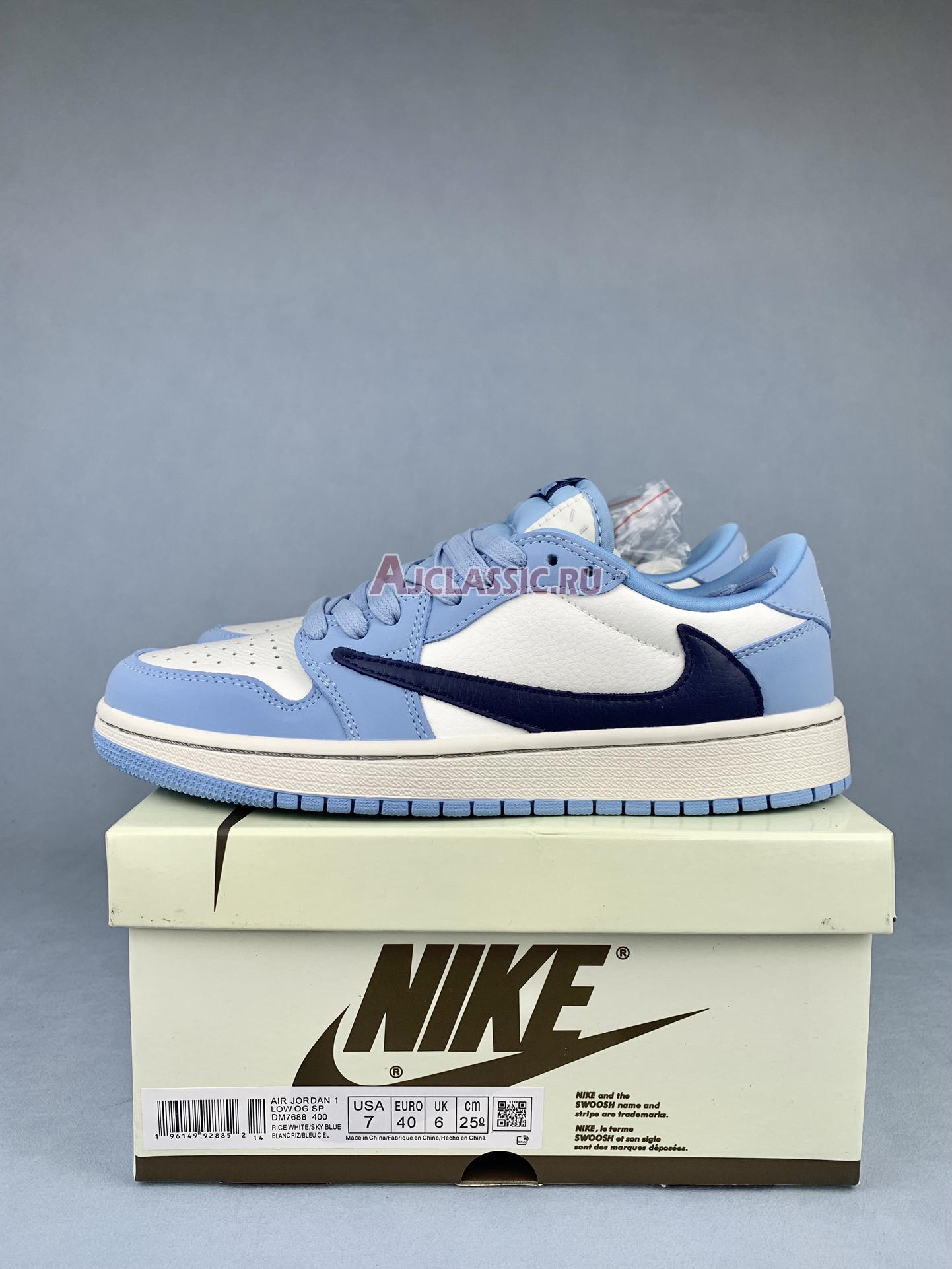 New Travis Scott x Air Jordan 1 Low "UNC" DM7688-400 Shoes