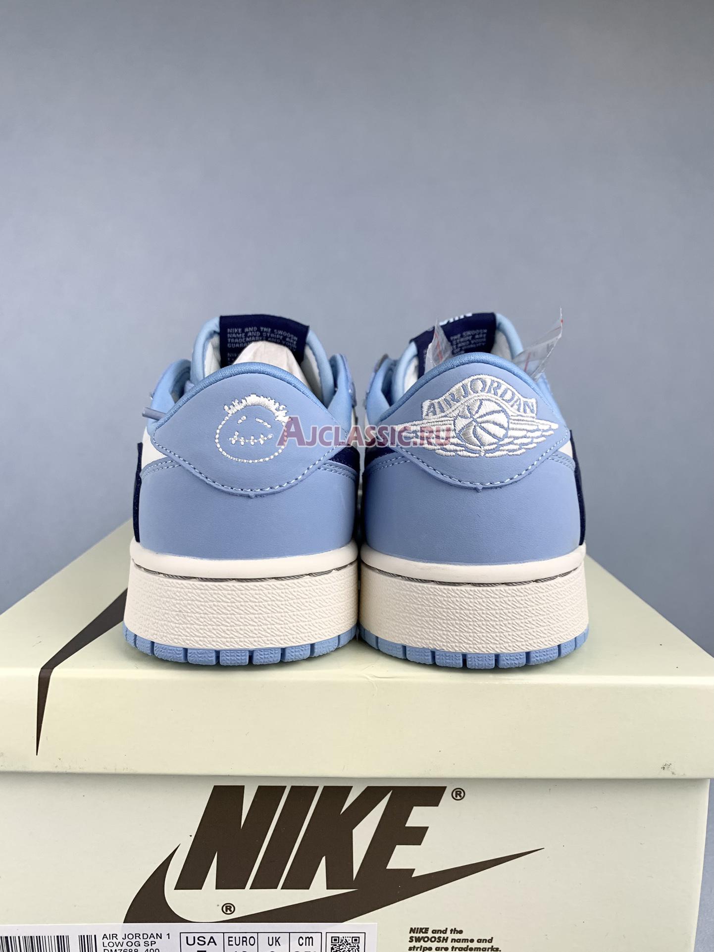 New Travis Scott x Air Jordan 1 Low "UNC" DM7688-400 Shoes