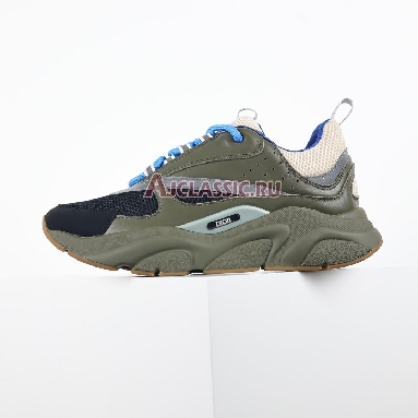 Dior B22 Olive Blue Sneaker Olive/Cream/Blue/Black 3SN231YKB_H669 Replicas Shoes