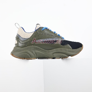 Dior B22 Olive Blue Sneaker Olive/Cream/Blue/Black 3SN231YKB_H669 Replicas Shoes