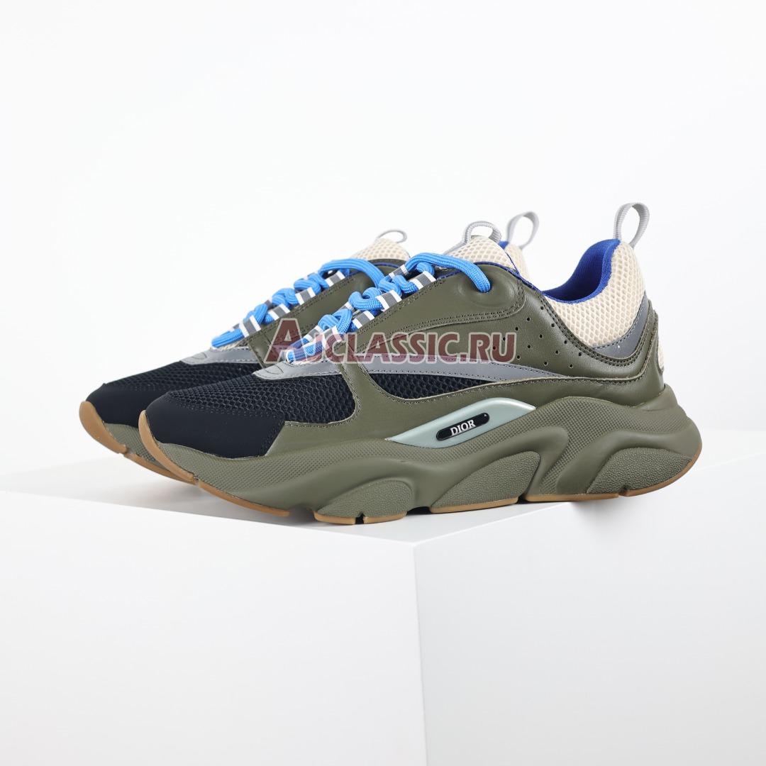 Dior B22 "Olive Blue" Sneaker 3SN231YKB_H669