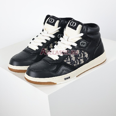 Dior B27 High-Top Black Beige Black Dior Oblique Jacquard Sneaker Black/Beige/Black Dior Oblique Jacquard 3SH133ZIR_H965 Replicas Shoes