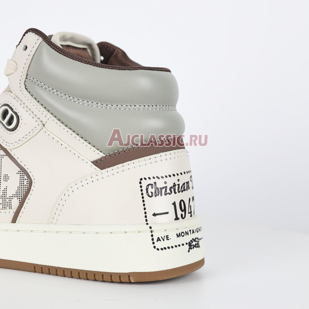 Dior B27 High "by Birkenstock Cream Greige Greige Dior Oblique" Sneaker 3SH133ZSR_H167