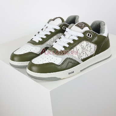 Dior B27 Low Dior Oblique Galaxy - Khaki Sneaker Khaki/Cream 3SN272ZIJ_H610 Replicas Shoes