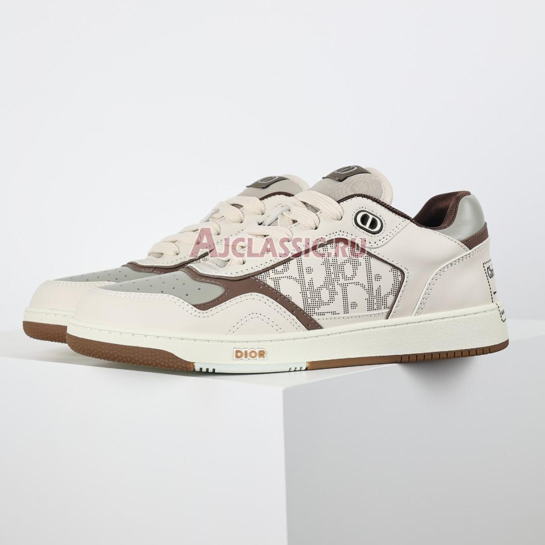 Dior B27 Low "by Birkenstock Cream Greige Greige Dior Oblique" Sneaker 3SN272ZSR_H167