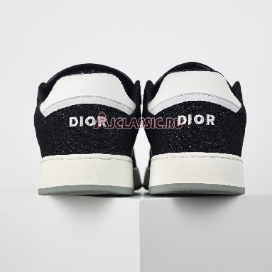 Dior B27 Low White Black Denim Sneaker White/Black 3SN272ZAC_H960 Replicas Shoes