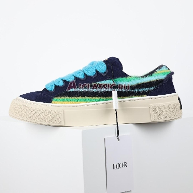 Denim Tears x Dior B33 Dior Tears - Blue Mohair Sneaker Blue Multi-Color/Navy Blue 3SN303ZWR_H551 Replicas Shoes