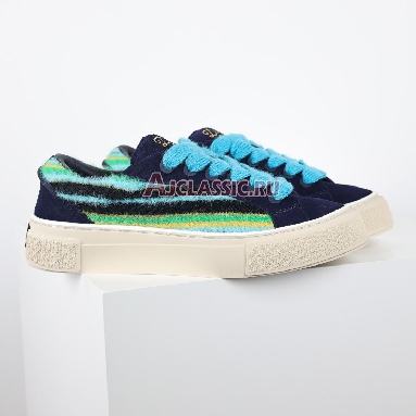 Denim Tears x Dior B33 Dior Tears - Blue Mohair Sneaker Blue Multi-Color/Navy Blue 3SN303ZWR_H551 Replicas Shoes