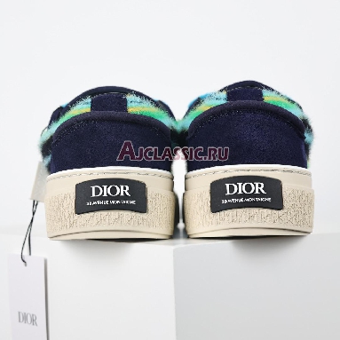 Denim Tears x Dior B33 Dior Tears - Blue Mohair Sneaker Blue Multi-Color/Navy Blue 3SN303ZWR_H551 Replicas Shoes