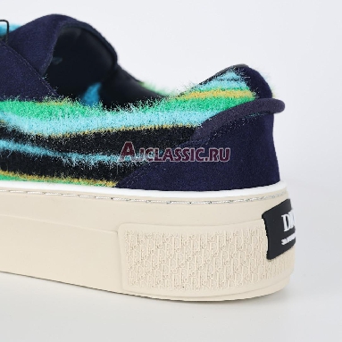 Denim Tears x Dior B33 Dior Tears - Blue Mohair Sneaker Blue Multi-Color/Navy Blue 3SN303ZWR_H551 Replicas Shoes