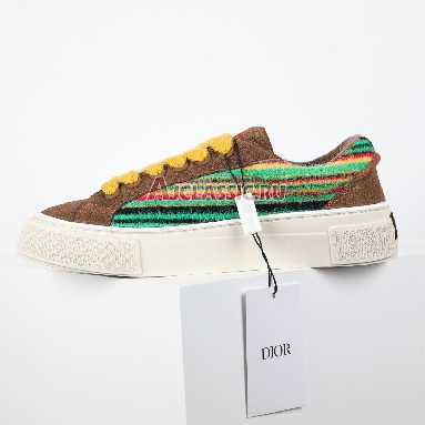 Denim Tears x Dior B33 Dior Tears - Yellow Mohair Sneaker Yellow Multi-Color/Brown 3SN303ZWR_H600 Mens Womens Shoes