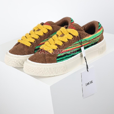 Denim Tears x Dior B33 Dior Tears - Yellow Mohair Sneaker Yellow Multi-Color/Brown 3SN303ZWR_H600 Replicas Shoes