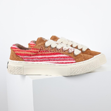 Denim Tears x Dior B33 Dior Tears - Red Mohair Sneaker Red Multi-Color/Brown 3SN303ZWR_H763 Mens Womens Shoes